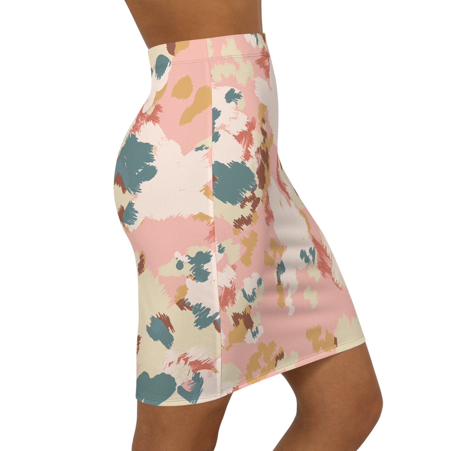 Women's Mid-Waist Pencil Skirt (AOP) S93