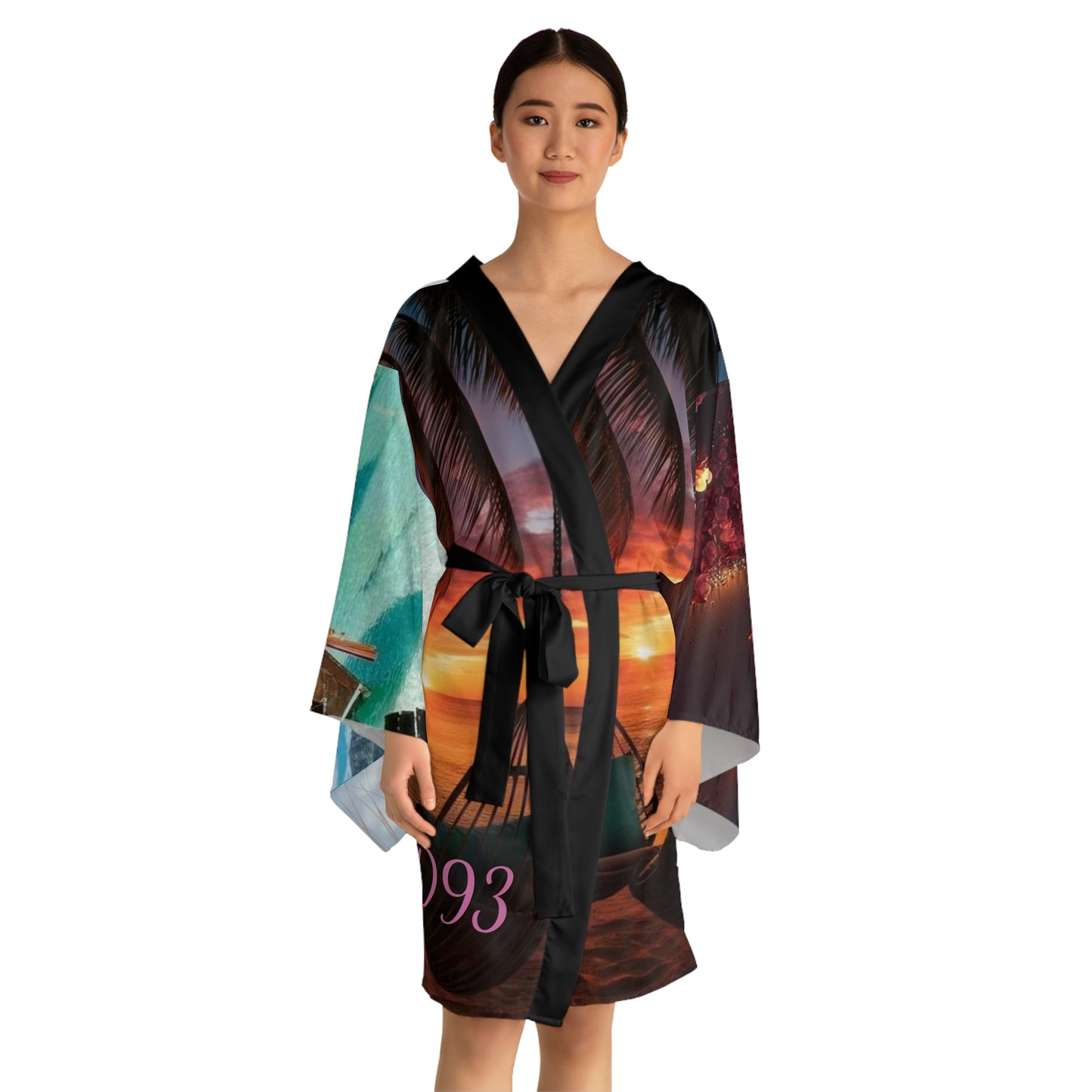 Long Sleeve Kimono Robe (AOP) S93