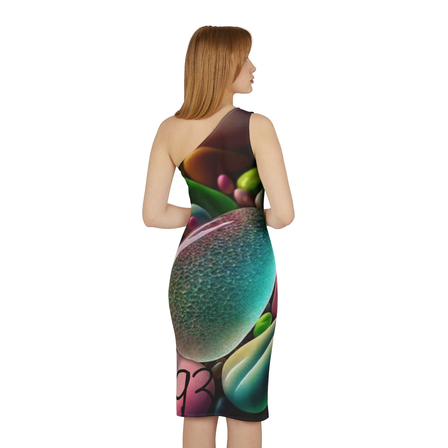 Shoulder Dress (AOP) S93