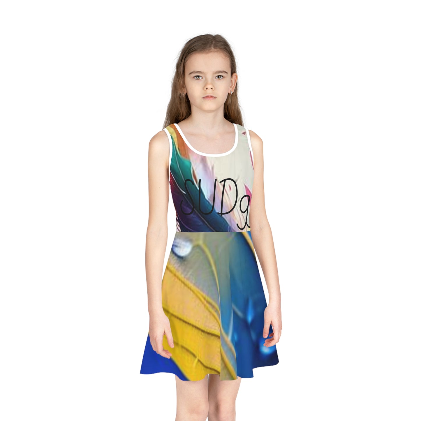 Girls' Sleeveless Sundress (AOP) S93