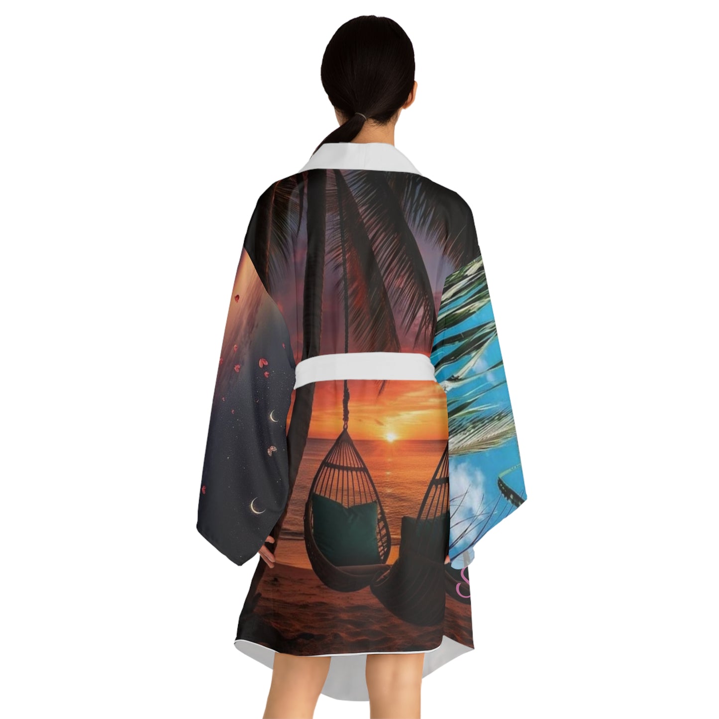 Long Sleeve Kimono Robe (AOP) S93