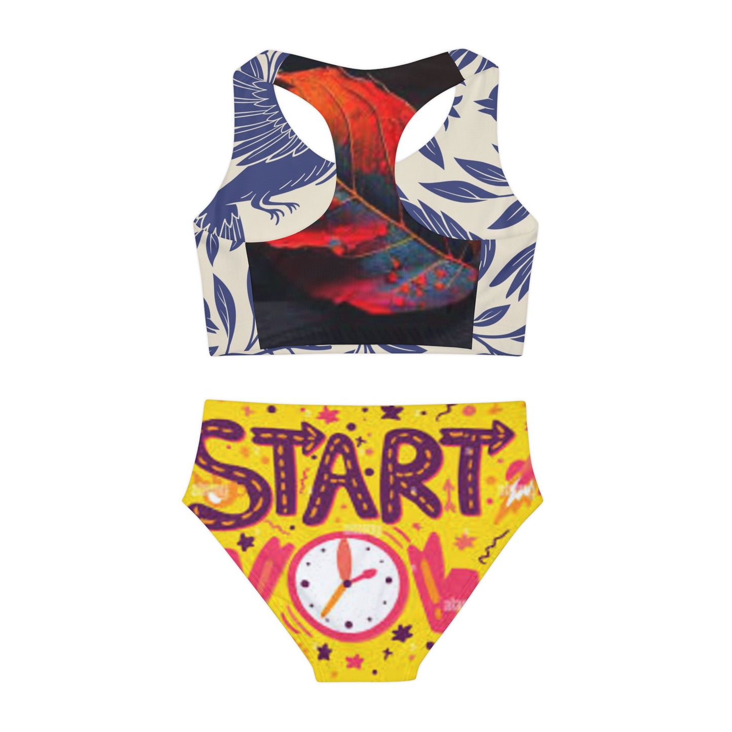 Girls Two Piece Swimsuit (AOP) S93