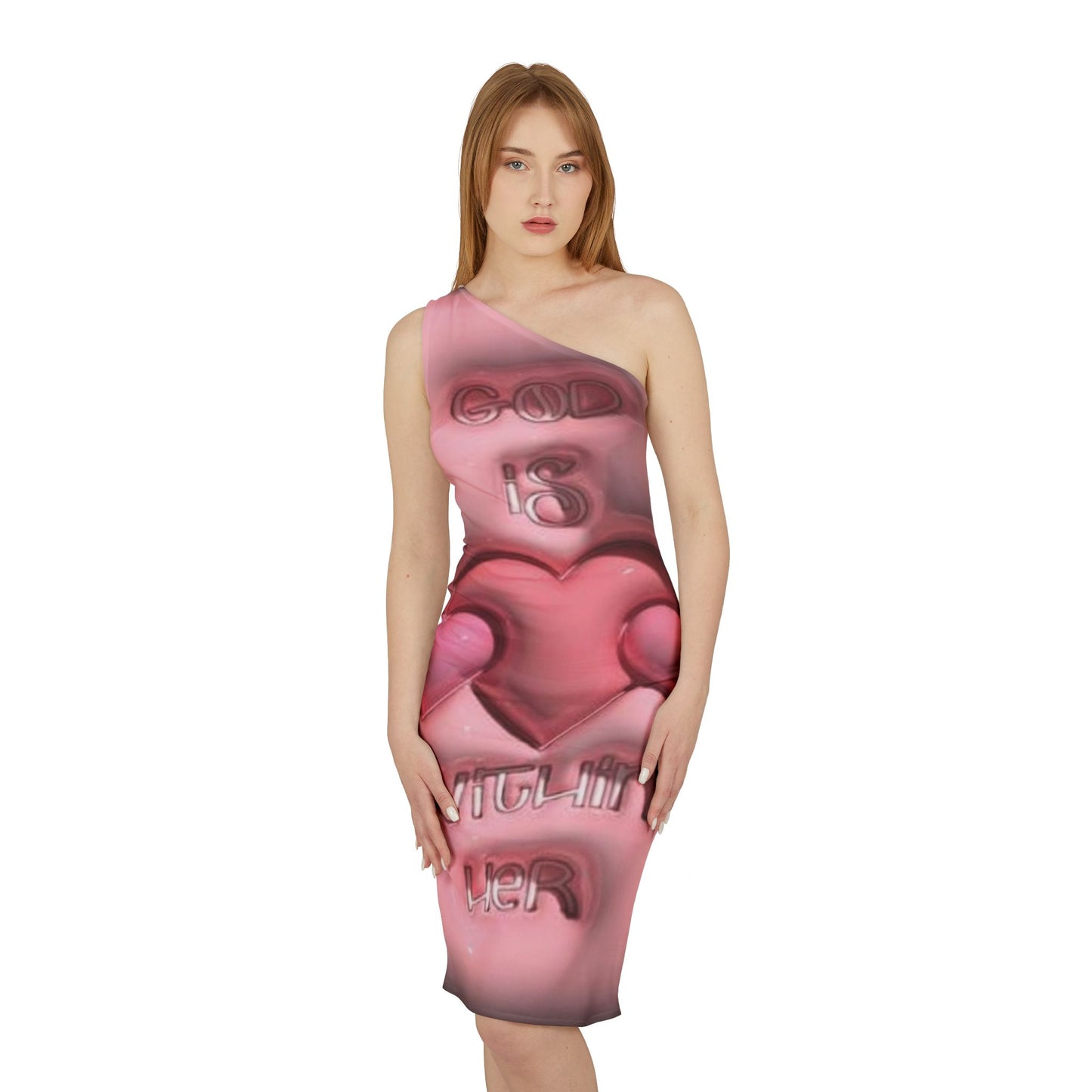 Shoulder Dress (AOP) S93 