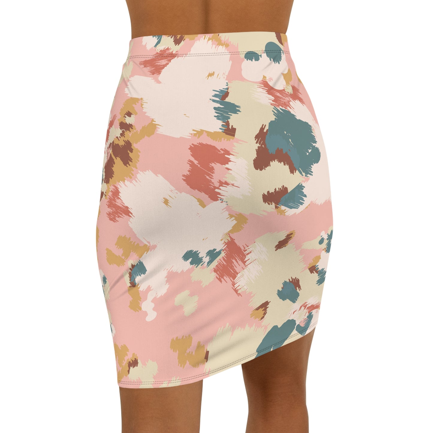Women's Mid-Waist Pencil Skirt (AOP) S93