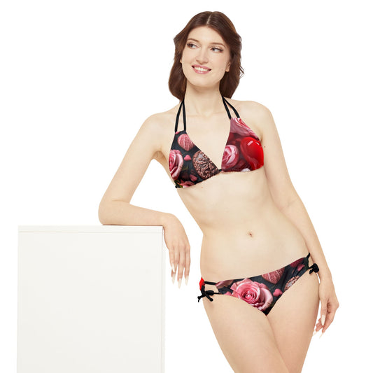 Strappy Bikini Set (AOP) S93