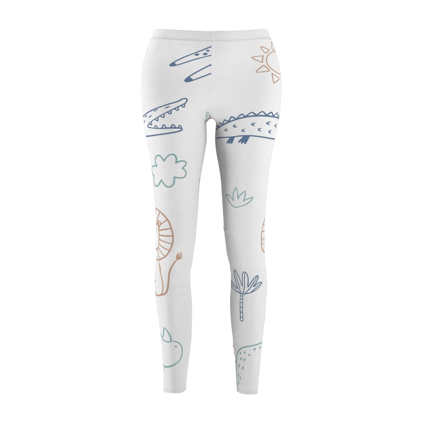 Women's Cut & Sew Casual Leggings (AOP) S93