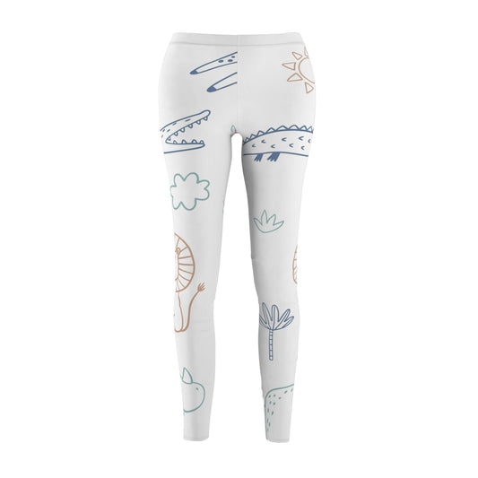 Women's Cut & Sew Casual Leggings (AOP) S93