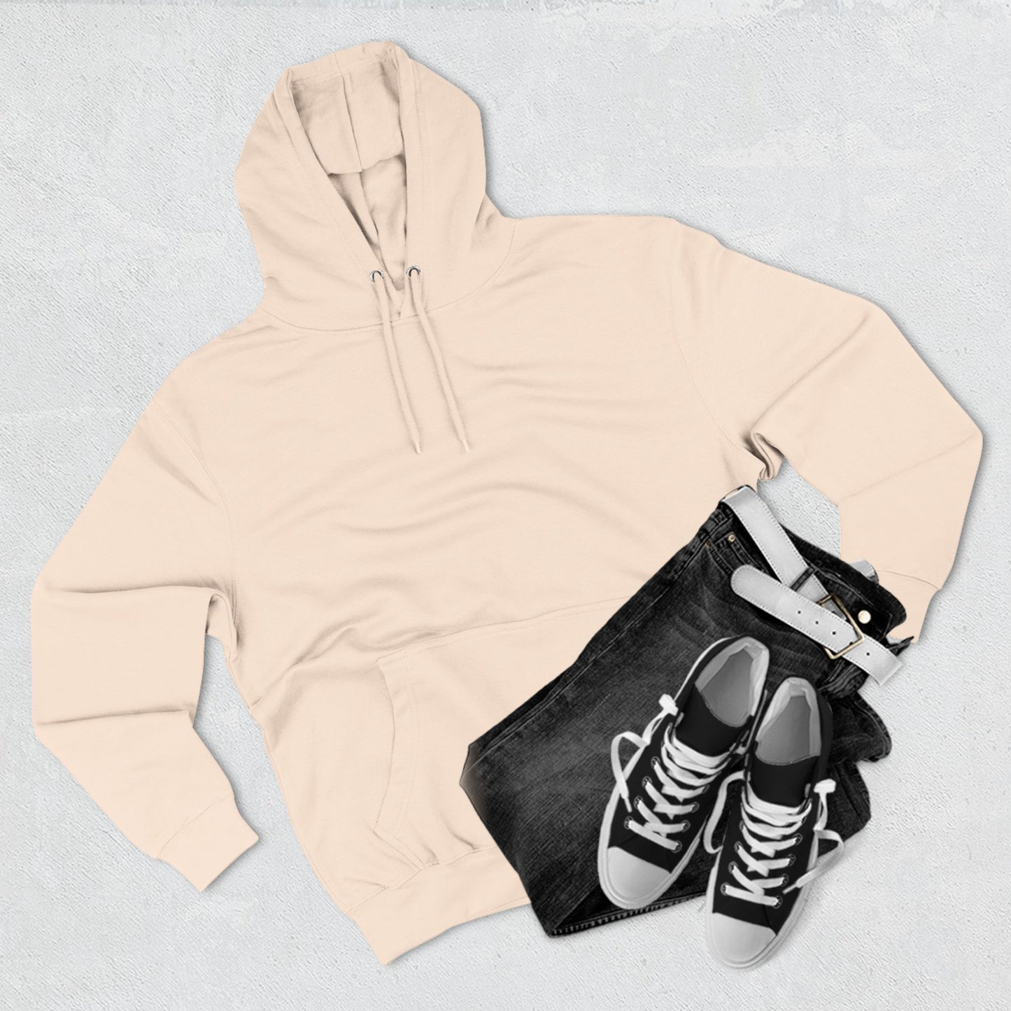 Three-Panel Fleece Hoodie S93