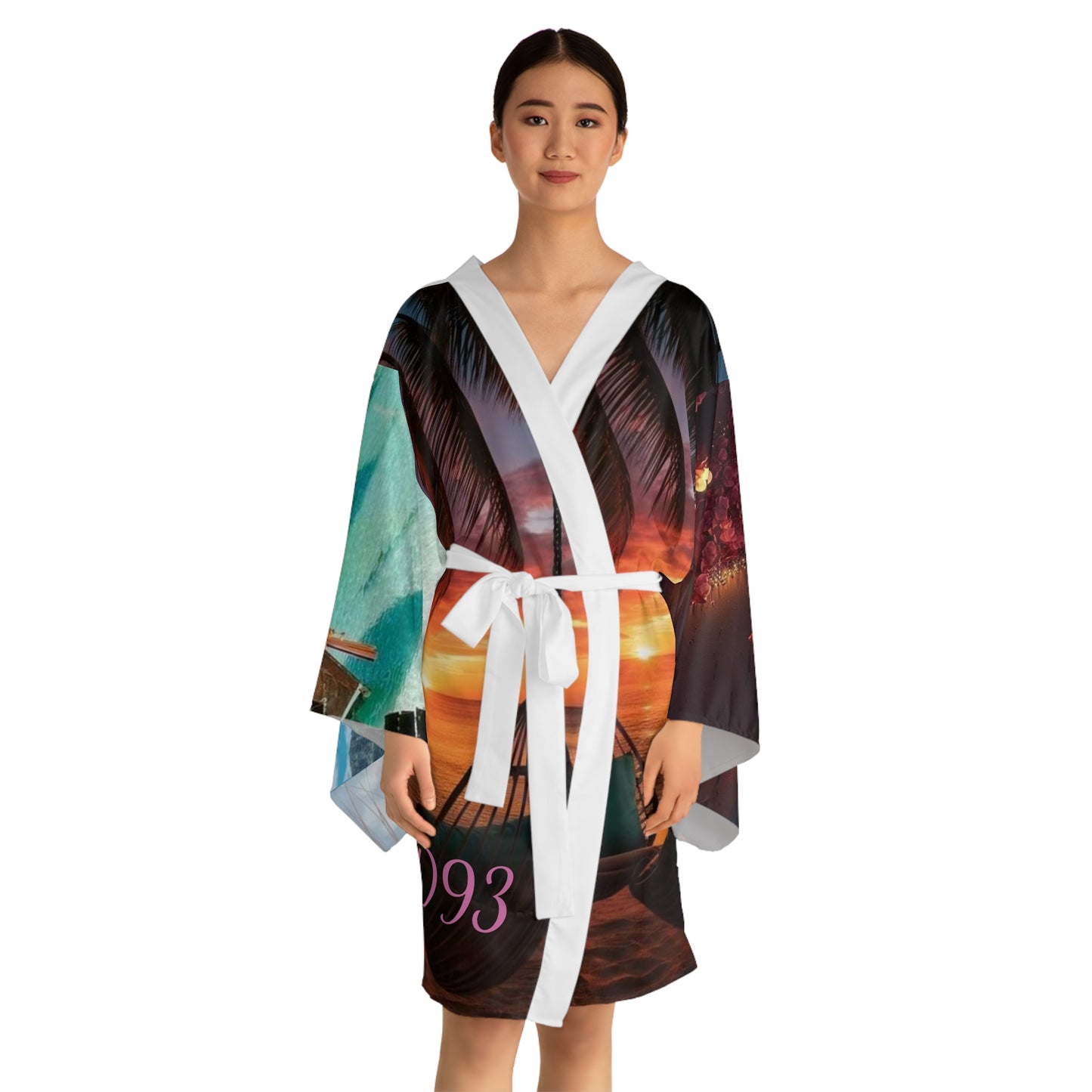Long Sleeve Kimono Robe (AOP) S93