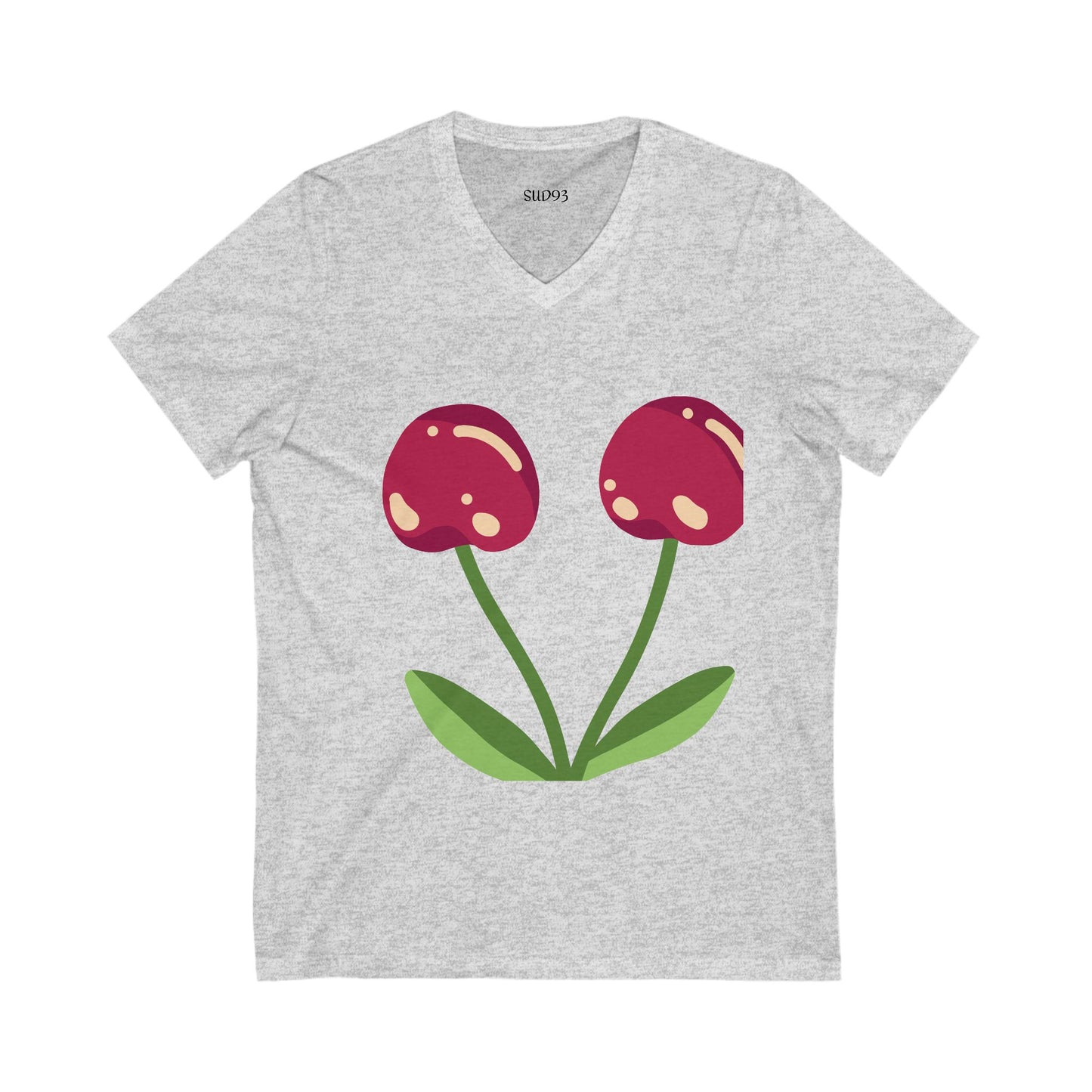 Unisex Jersey Short Sleeve V-Neck Te S93