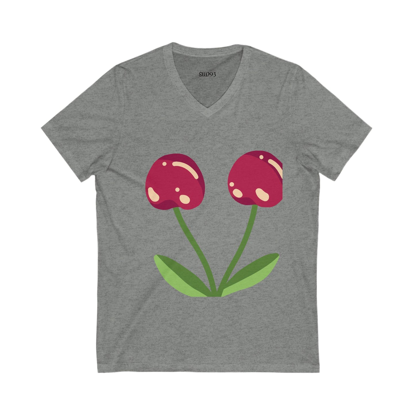 Unisex Jersey Short Sleeve V-Neck Te S93