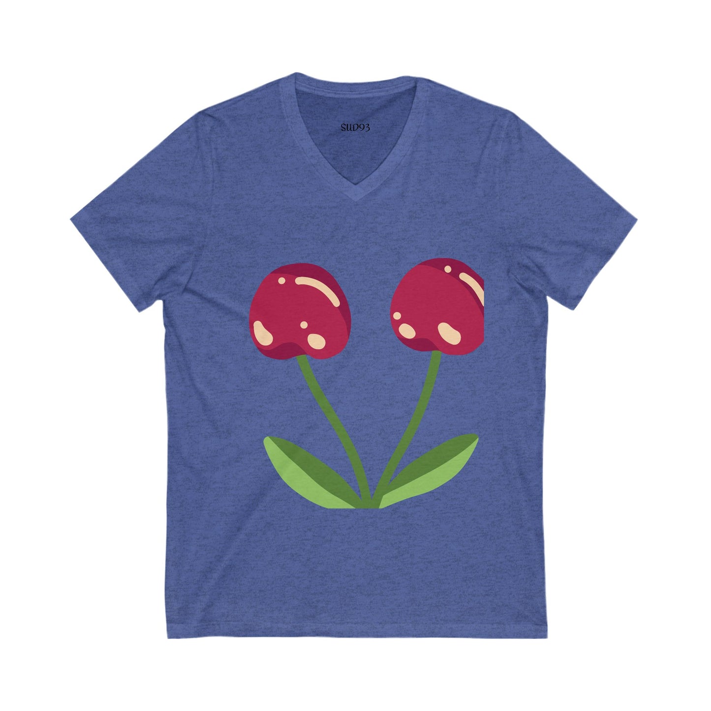 Unisex Jersey Short Sleeve V-Neck Te S93