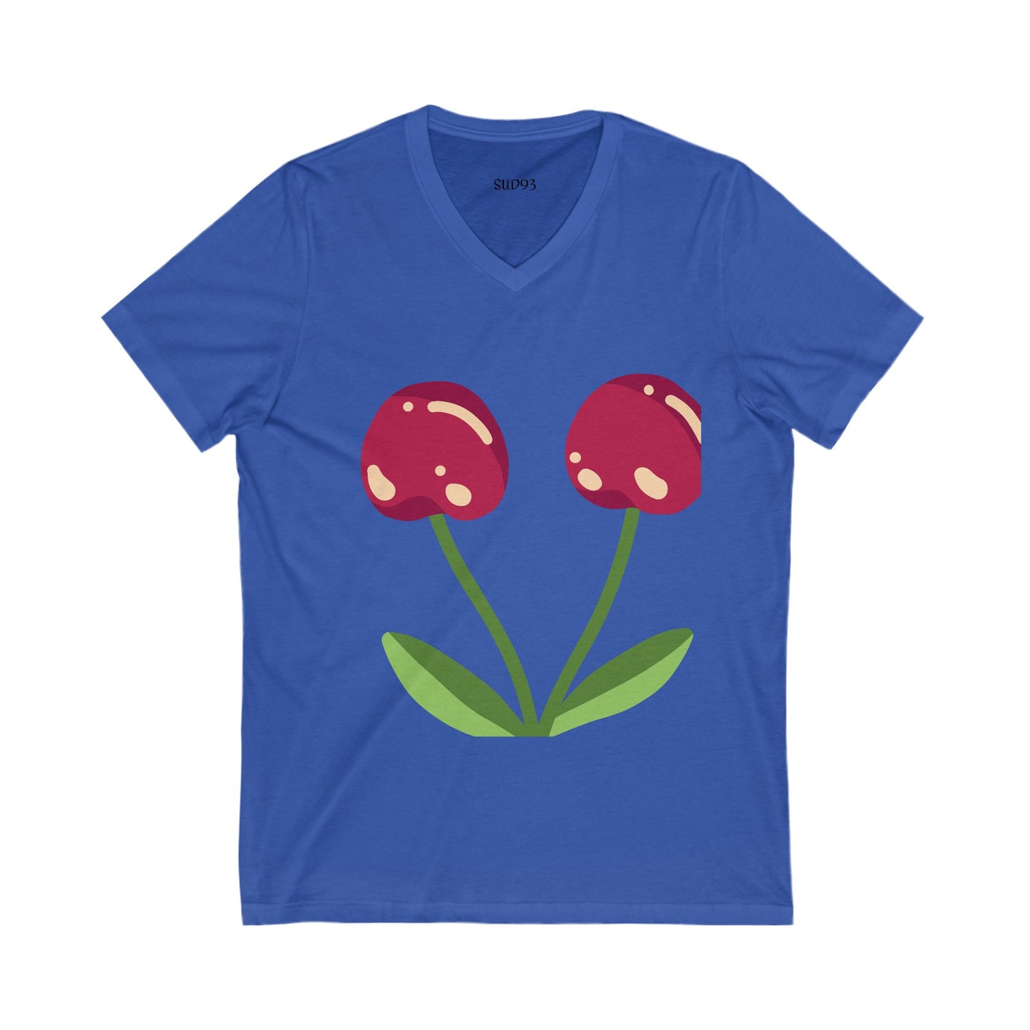 Unisex Jersey Short Sleeve V-Neck Te S93