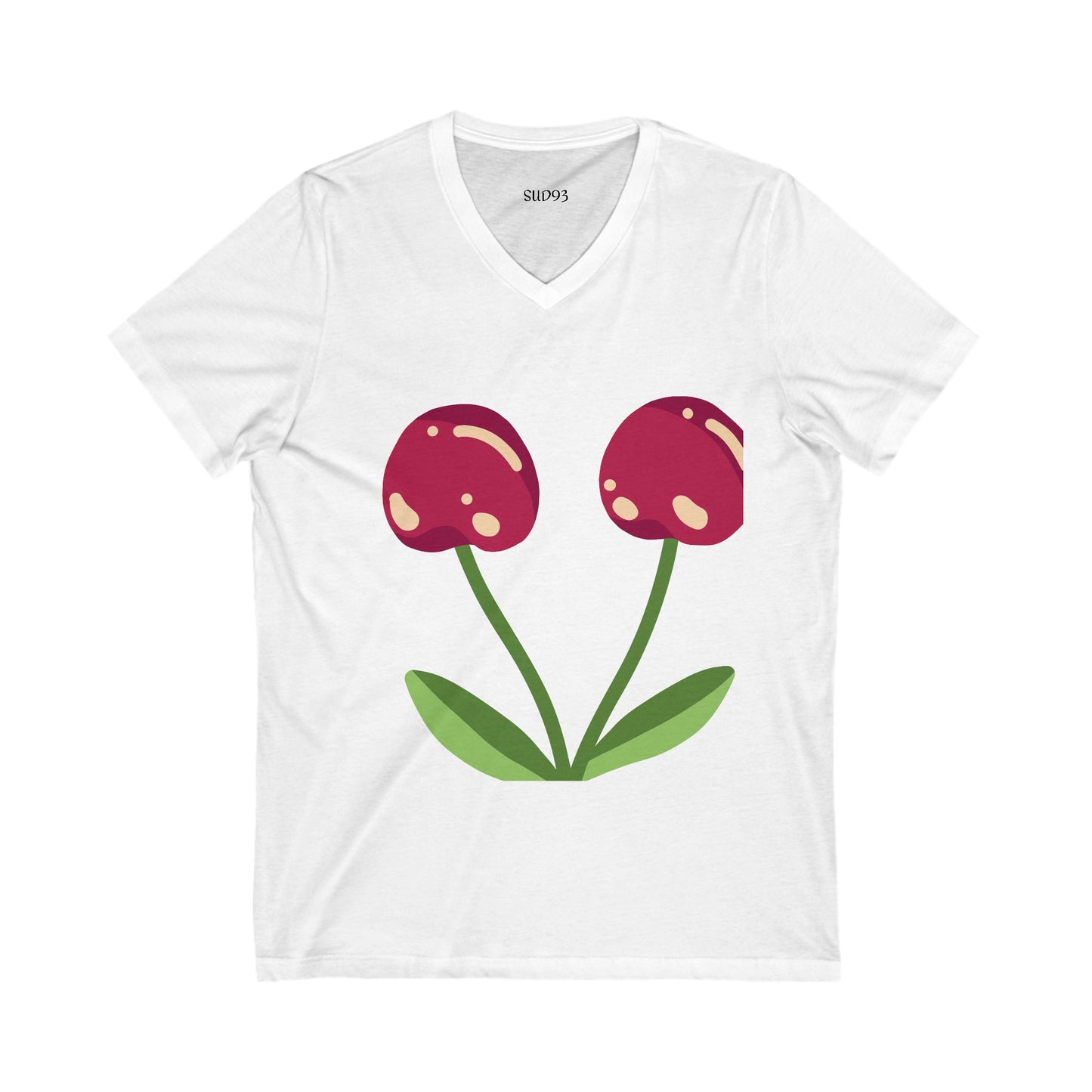 Unisex Jersey Short Sleeve V-Neck Te S93
