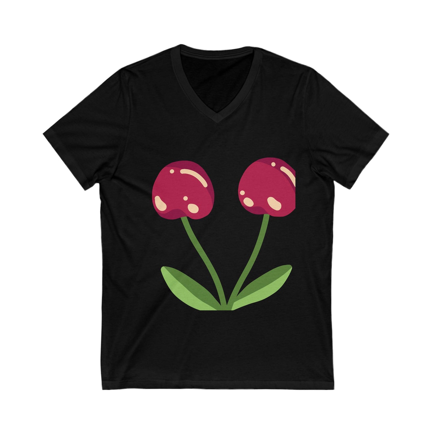 Unisex Jersey Short Sleeve V-Neck Te S93