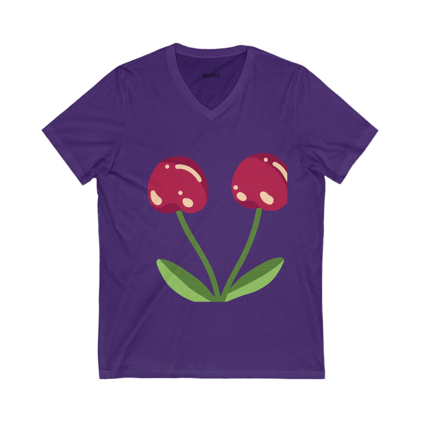 Unisex Jersey Short Sleeve V-Neck Te S93