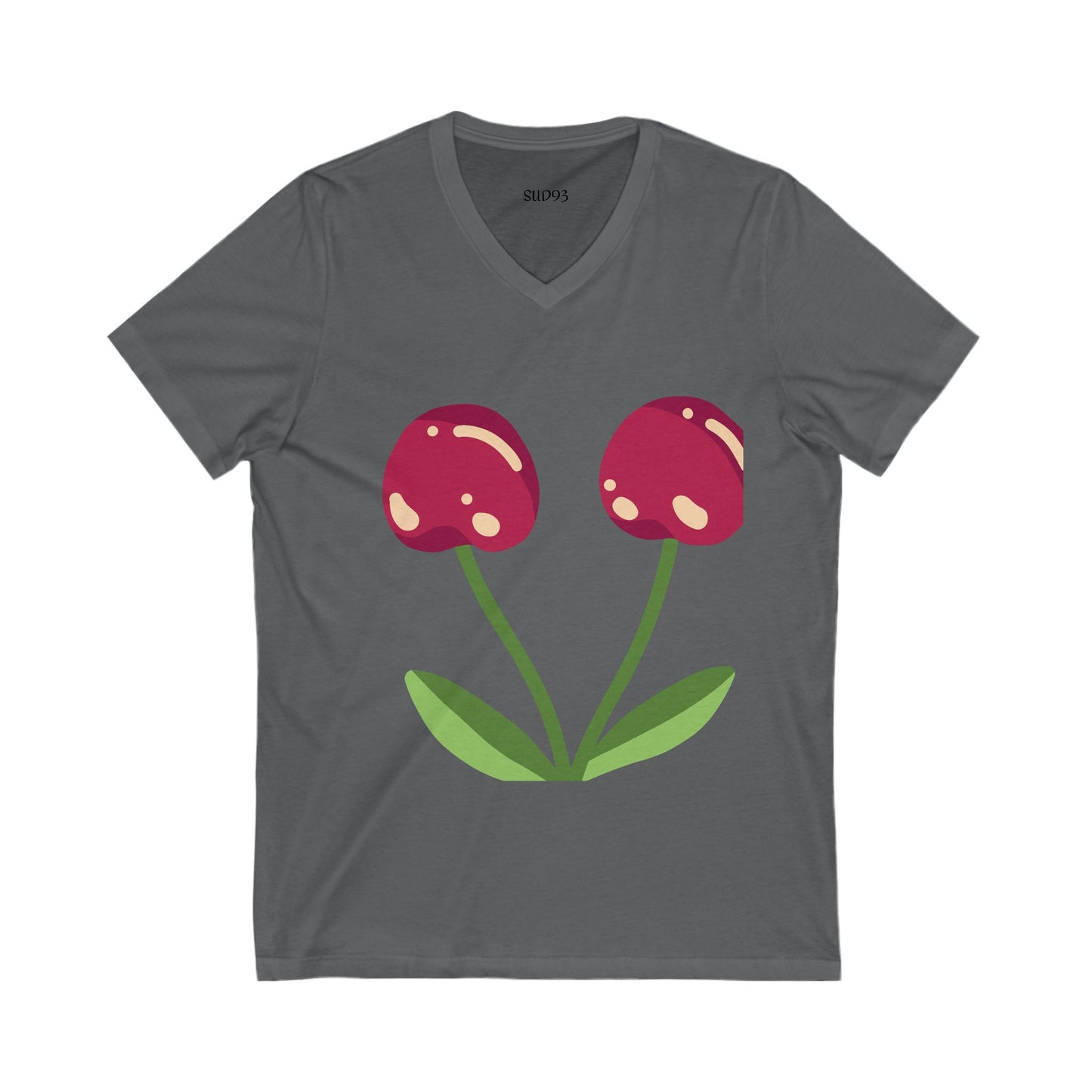 Unisex Jersey Short Sleeve V-Neck Te S93