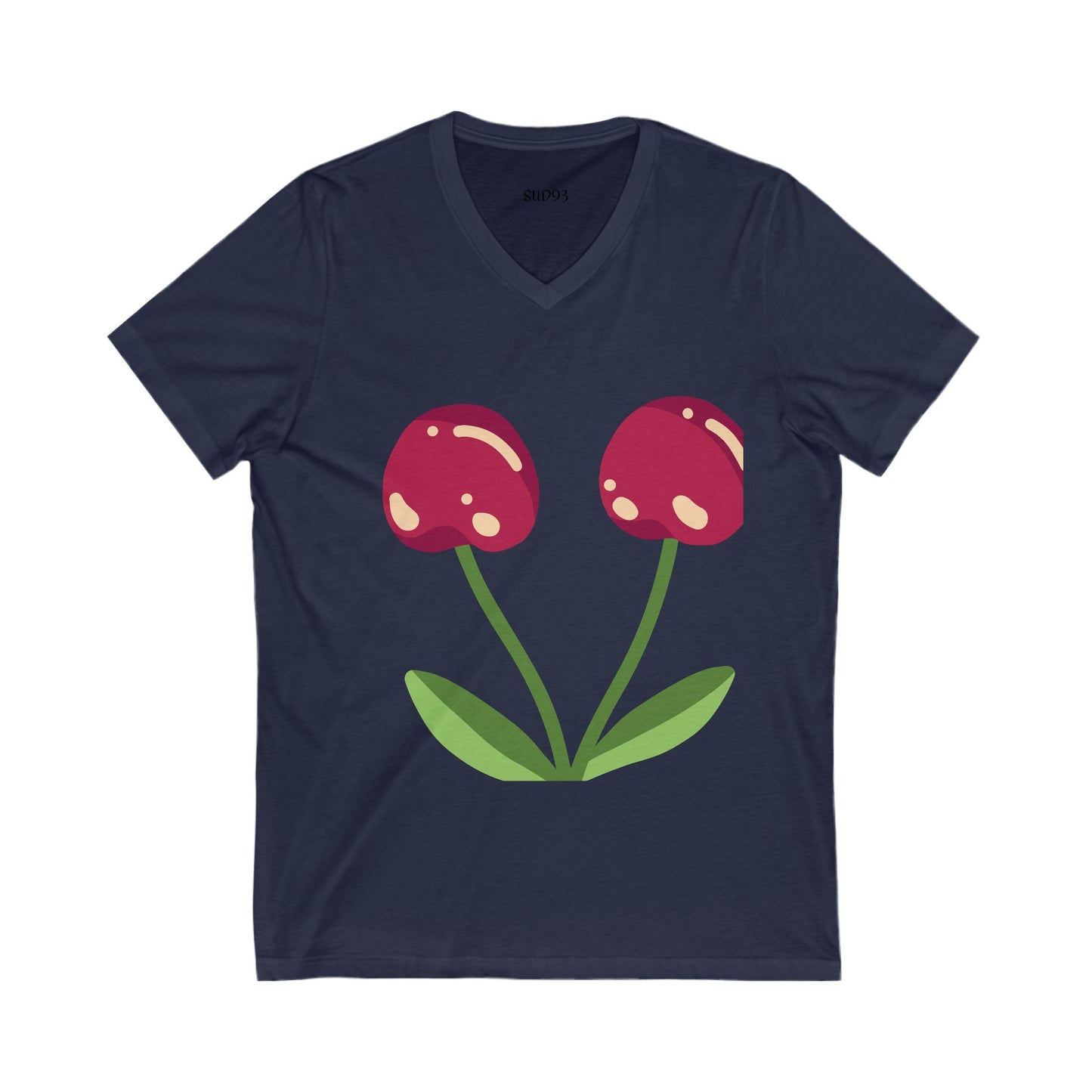 Unisex Jersey Short Sleeve V-Neck Te S93