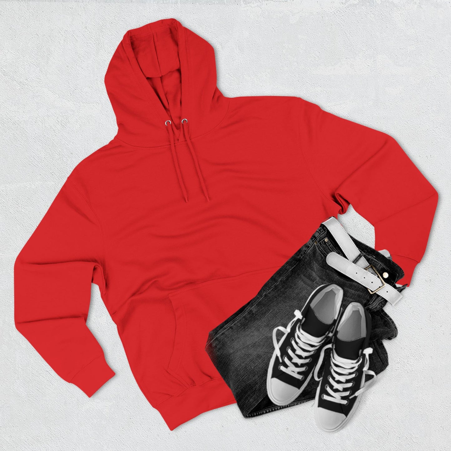 Three-Panel Fleece Hoodie S93