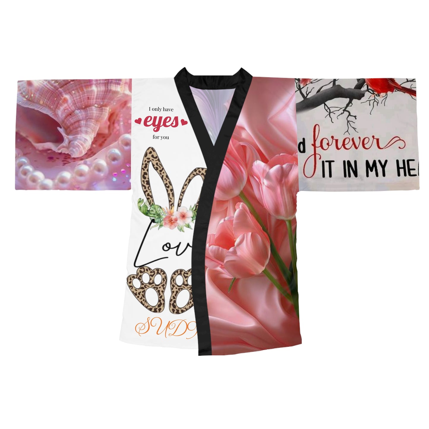 Long Sleeve Kimono Robe (AOP) S93