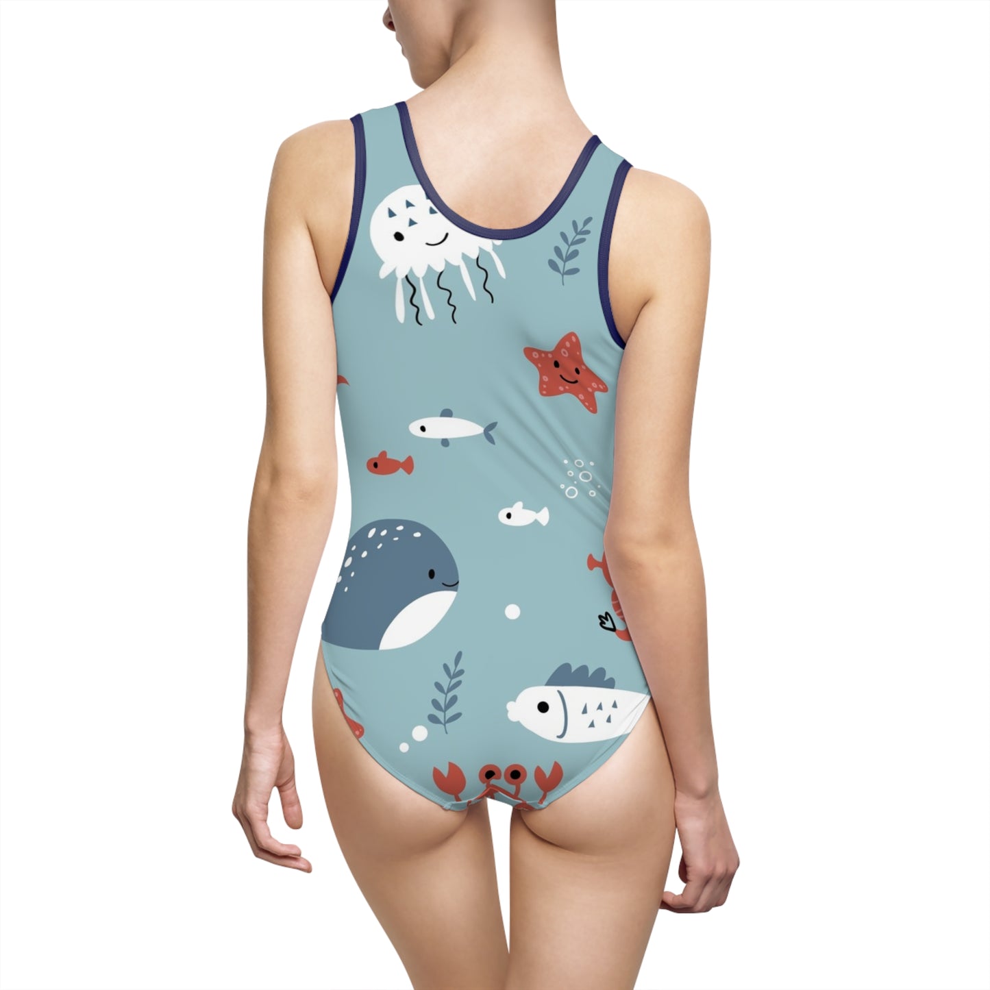 Women's Classic One-Piece Swimsuit (AOP) S93