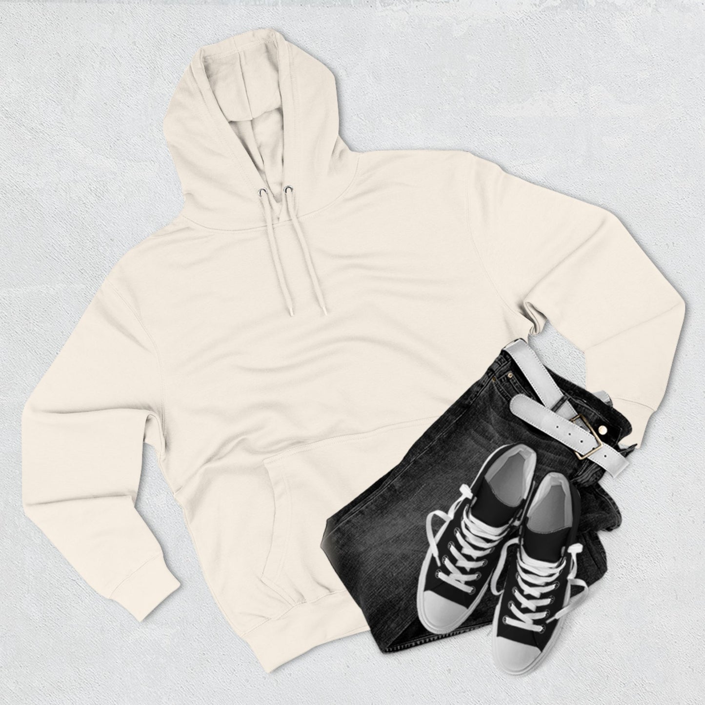 Three-Panel Fleece Hoodie S93