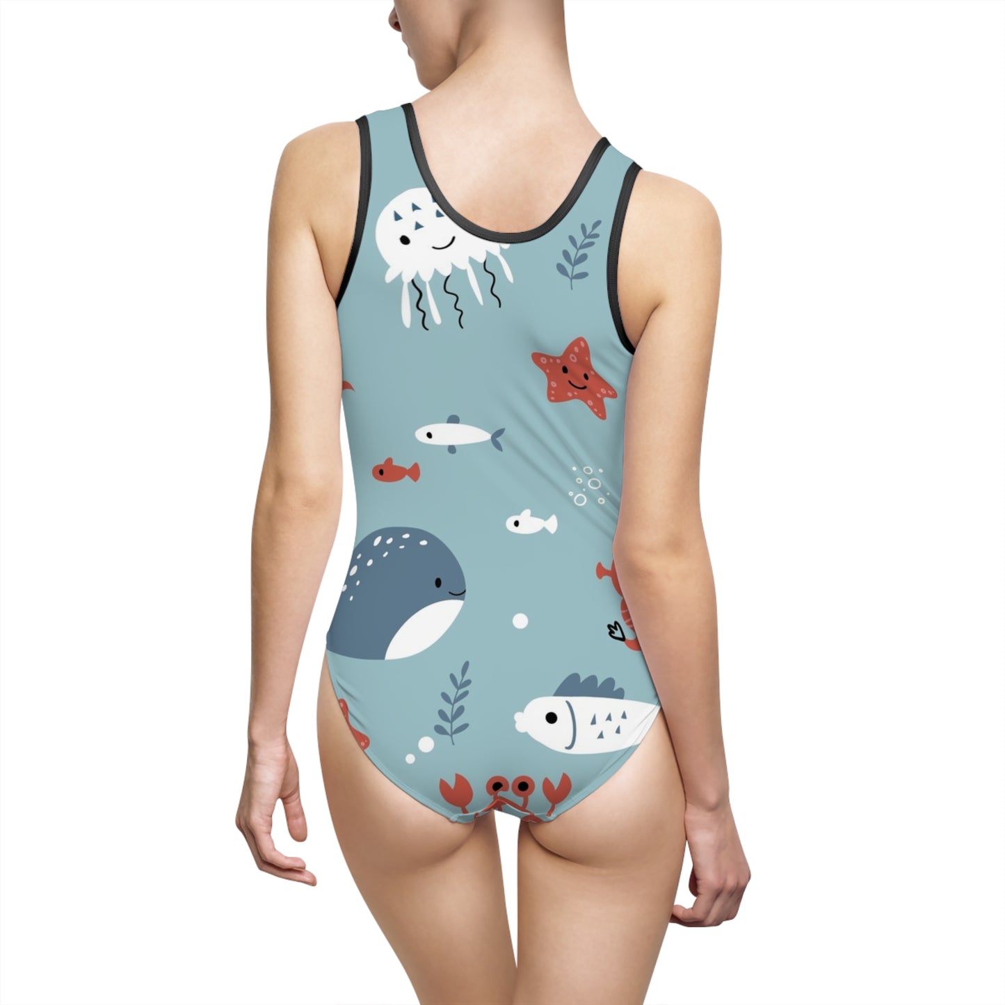 Women's Classic One-Piece Swimsuit (AOP) S93
