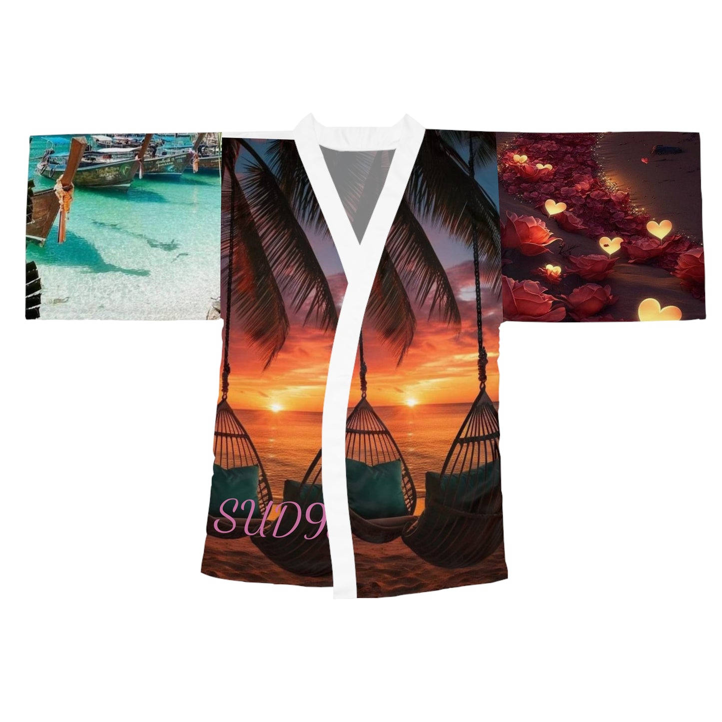 Long Sleeve Kimono Robe (AOP) S93