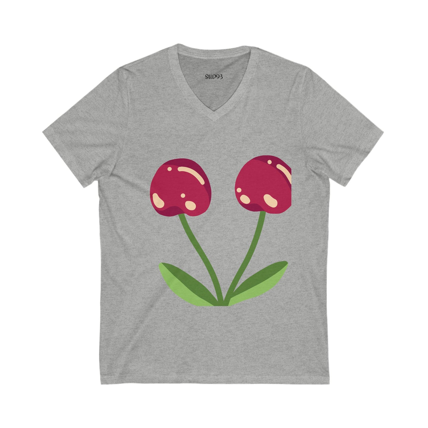 Unisex Jersey Short Sleeve V-Neck Te S93