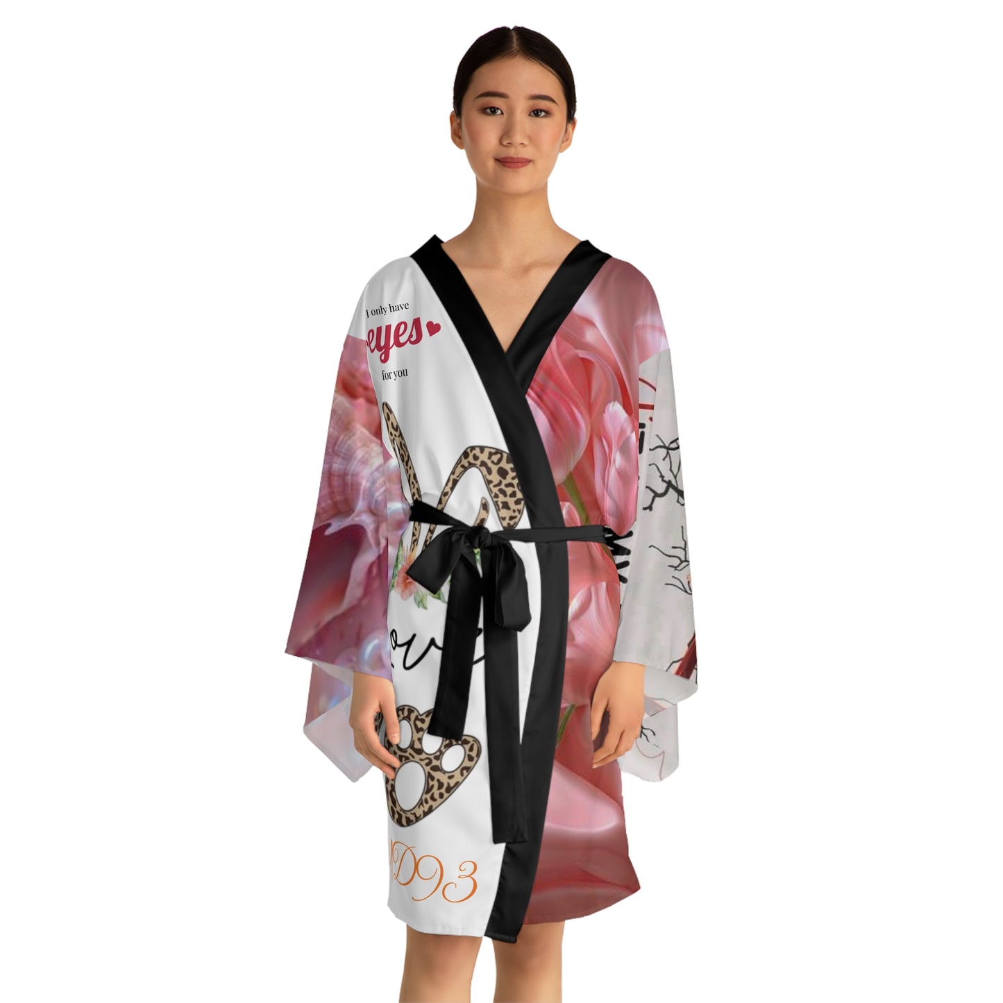 Long Sleeve Kimono Robe (AOP) S93